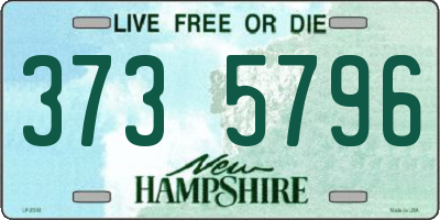 NH license plate 3735796
