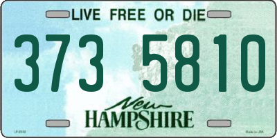 NH license plate 3735810