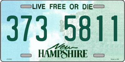 NH license plate 3735811
