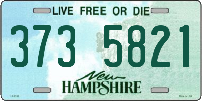 NH license plate 3735821