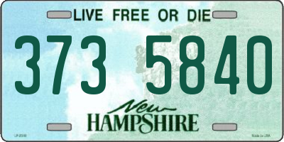 NH license plate 3735840