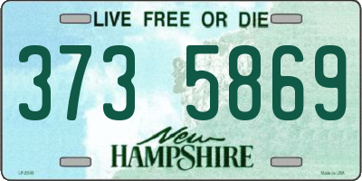 NH license plate 3735869