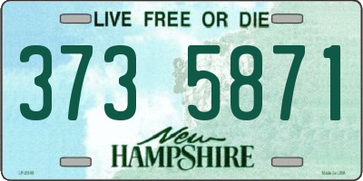 NH license plate 3735871