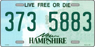 NH license plate 3735883