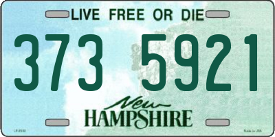NH license plate 3735921