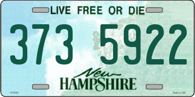 NH license plate 3735922