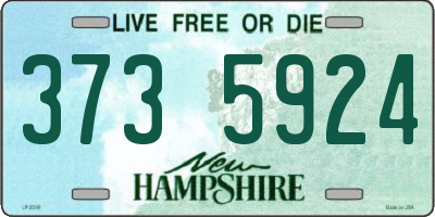 NH license plate 3735924