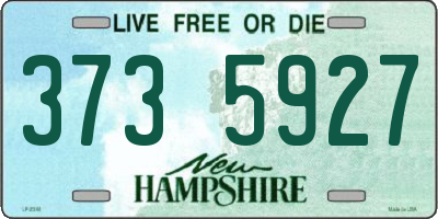 NH license plate 3735927