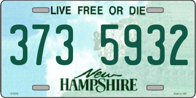 NH license plate 3735932