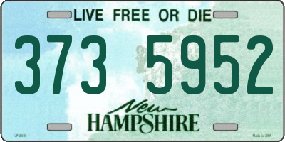 NH license plate 3735952