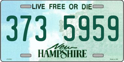 NH license plate 3735959