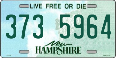 NH license plate 3735964