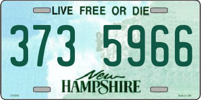 NH license plate 3735966