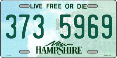 NH license plate 3735969