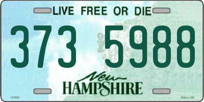 NH license plate 3735988