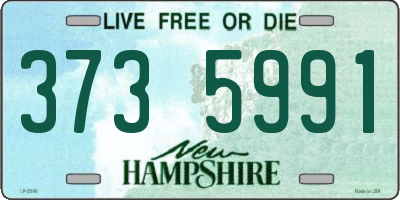 NH license plate 3735991