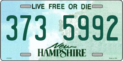 NH license plate 3735992