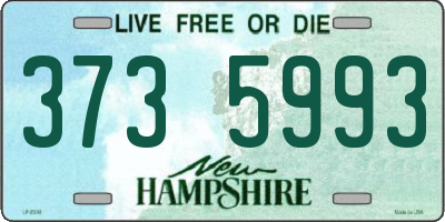 NH license plate 3735993