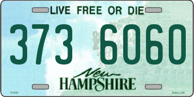 NH license plate 3736060