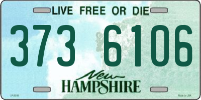 NH license plate 3736106
