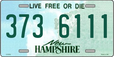 NH license plate 3736111