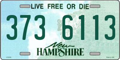 NH license plate 3736113