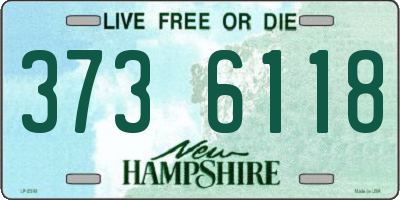 NH license plate 3736118