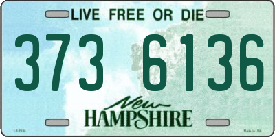 NH license plate 3736136