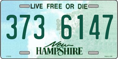 NH license plate 3736147