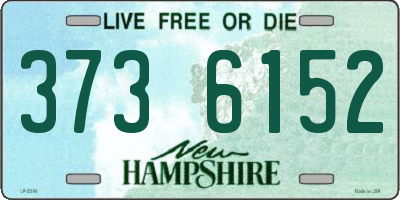 NH license plate 3736152