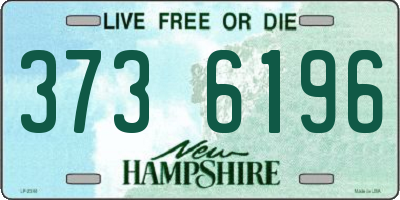 NH license plate 3736196