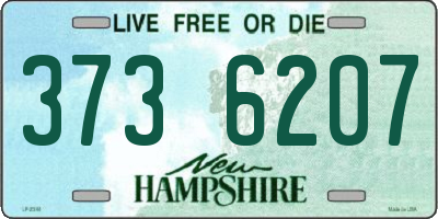 NH license plate 3736207