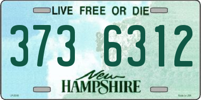 NH license plate 3736312