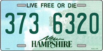 NH license plate 3736320