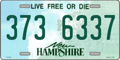 NH license plate 3736337