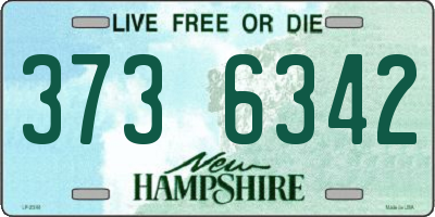 NH license plate 3736342