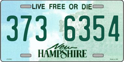 NH license plate 3736354