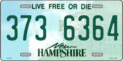 NH license plate 3736364