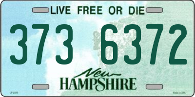 NH license plate 3736372
