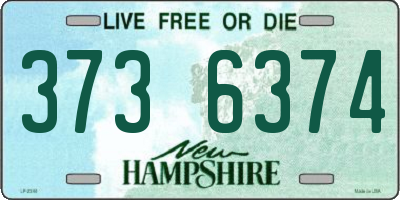 NH license plate 3736374