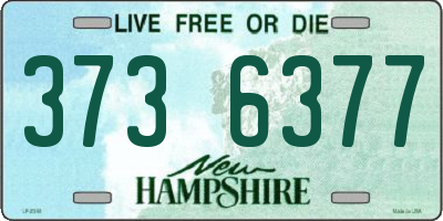 NH license plate 3736377