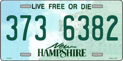 NH license plate 3736382
