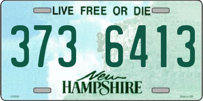 NH license plate 3736413