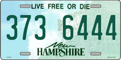 NH license plate 3736444