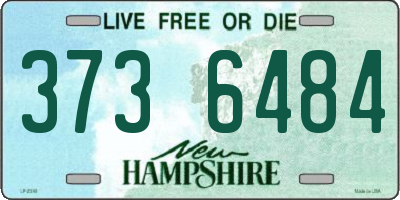 NH license plate 3736484