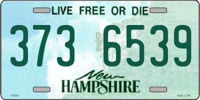 NH license plate 3736539