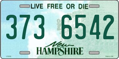 NH license plate 3736542
