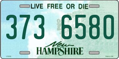 NH license plate 3736580