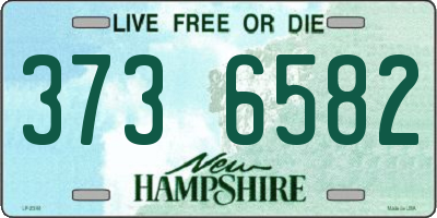 NH license plate 3736582