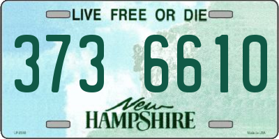 NH license plate 3736610